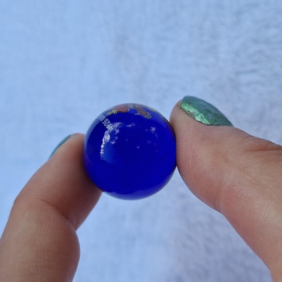 Pokemon #126 Magmar Blue Vintage 1999 Glass Marble - Picture 5 of 7